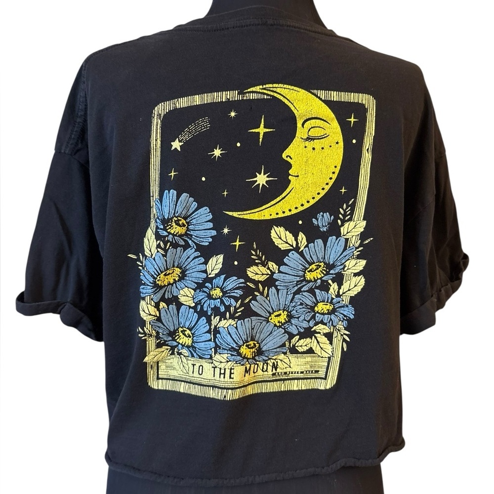 Obsessive Love Black Graphic Tee To The Moon And Back - Picture 10 of 14